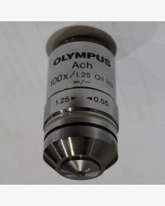 Olympus Achro 100x Oil Microscope Objective w/ Iris Diaphragm