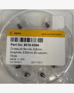 Agilent 8010-0304 Graphite Ferrules for GC Pack of 19