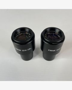 Olympus Microscope Eyepiece Set of 2 CWHK 10x/18L