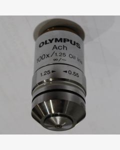 Olympus Achro 100x Oil Microscope Objective w/ Iris Diaphragm